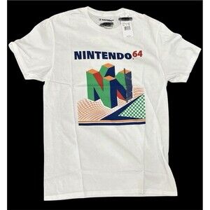 Nintendo 64 Men's T-Shirt Size Large - Classic N64 Logo Image Great Father's Day